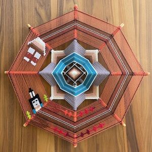 Handmade Native American Ojo de Dios/Gods Eye/Mandala Yarn Weaving